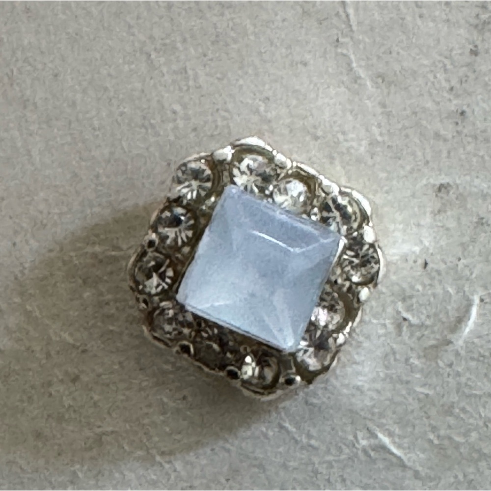 Lauren Conrad Blue Square Earrings NWT